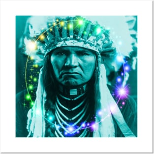 Magical Native American Chief Posters and Art